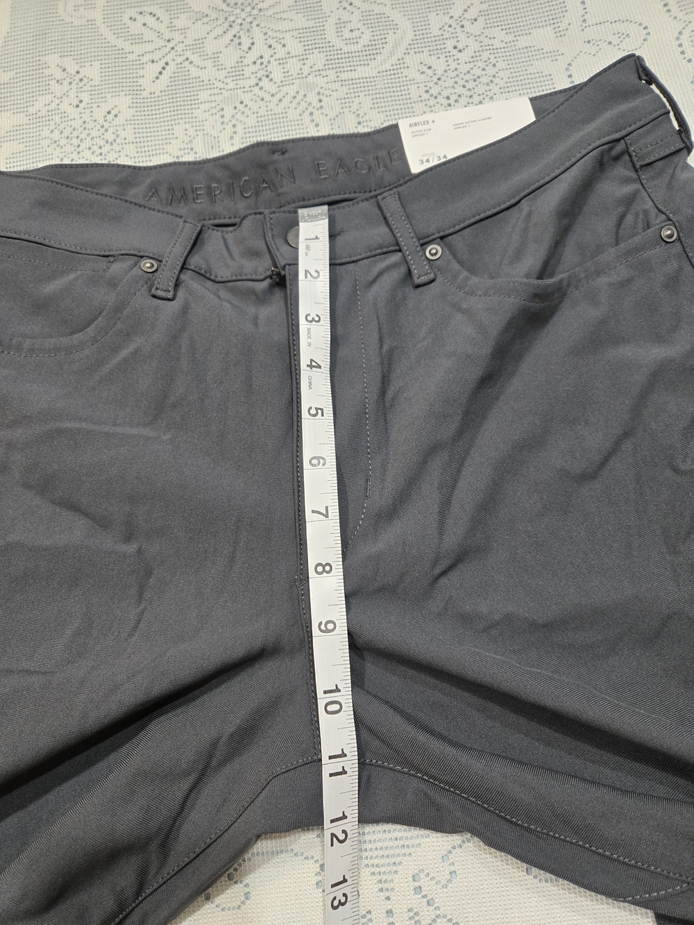 American Eagle Outfitters Men's Black Straight Leg Pant Sz 34/36 - Picture 8 of 11